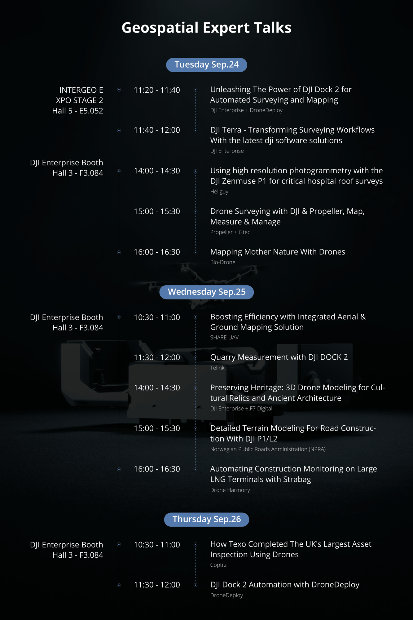 Speech Schedule Intergeo 2024