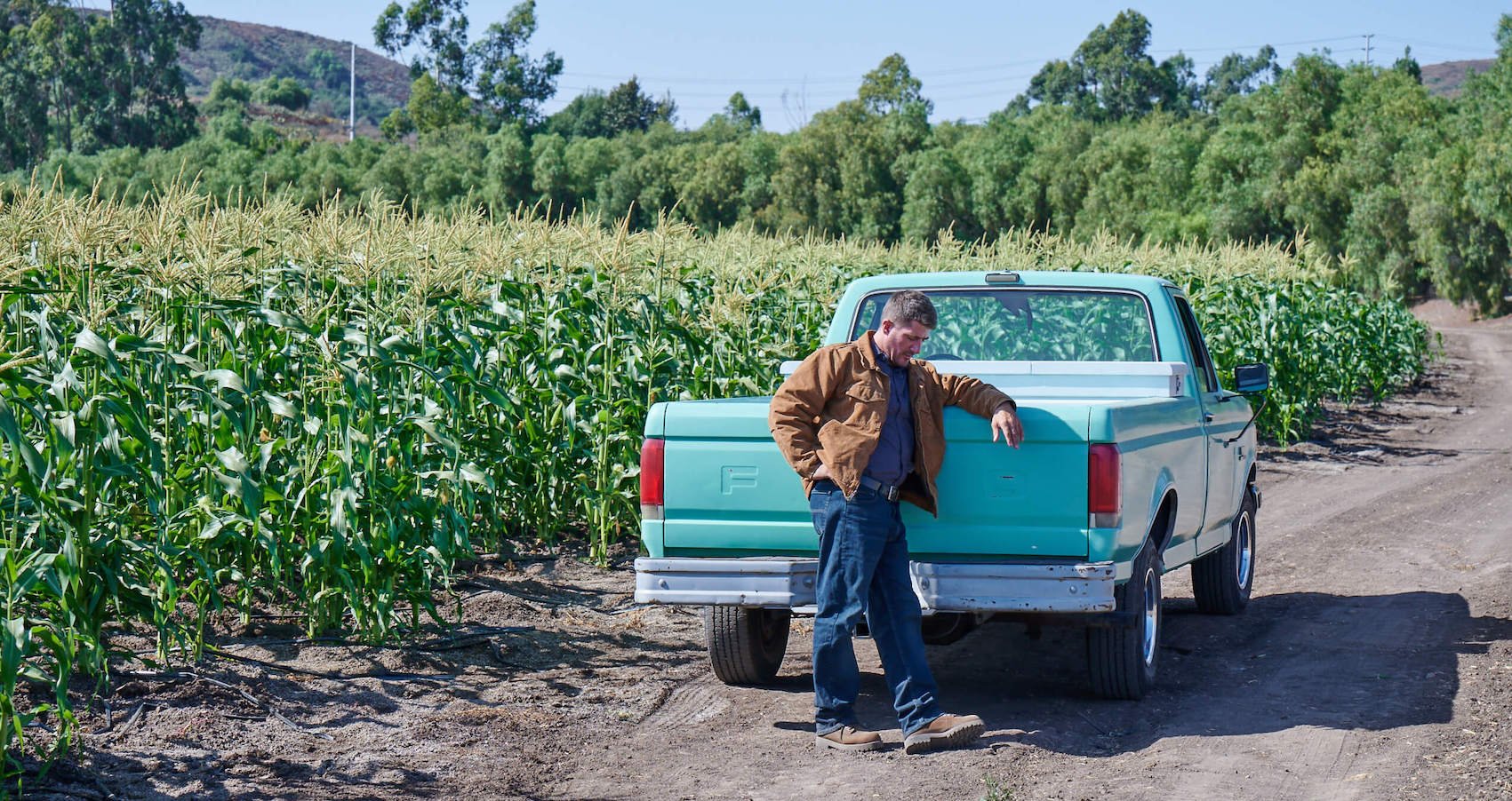 Farmer ready to fly his drone