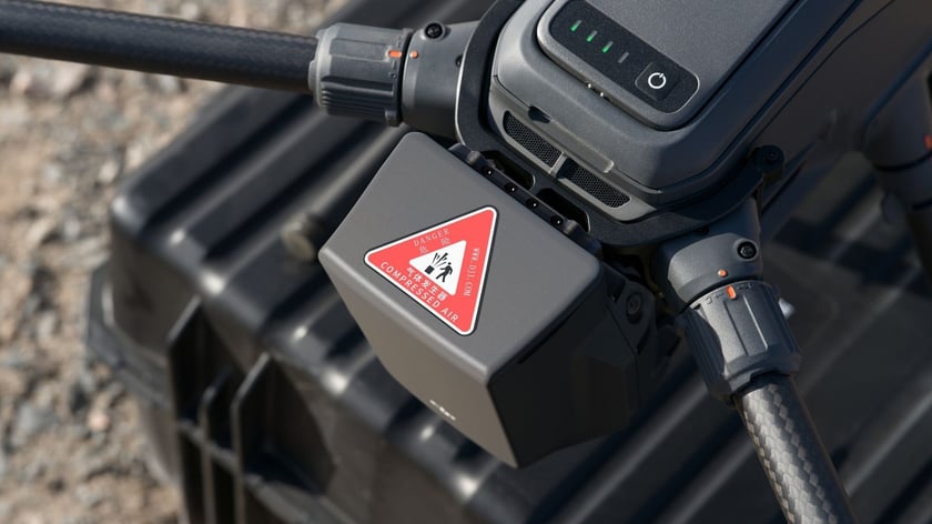 DJI AP100 - compressed air warning