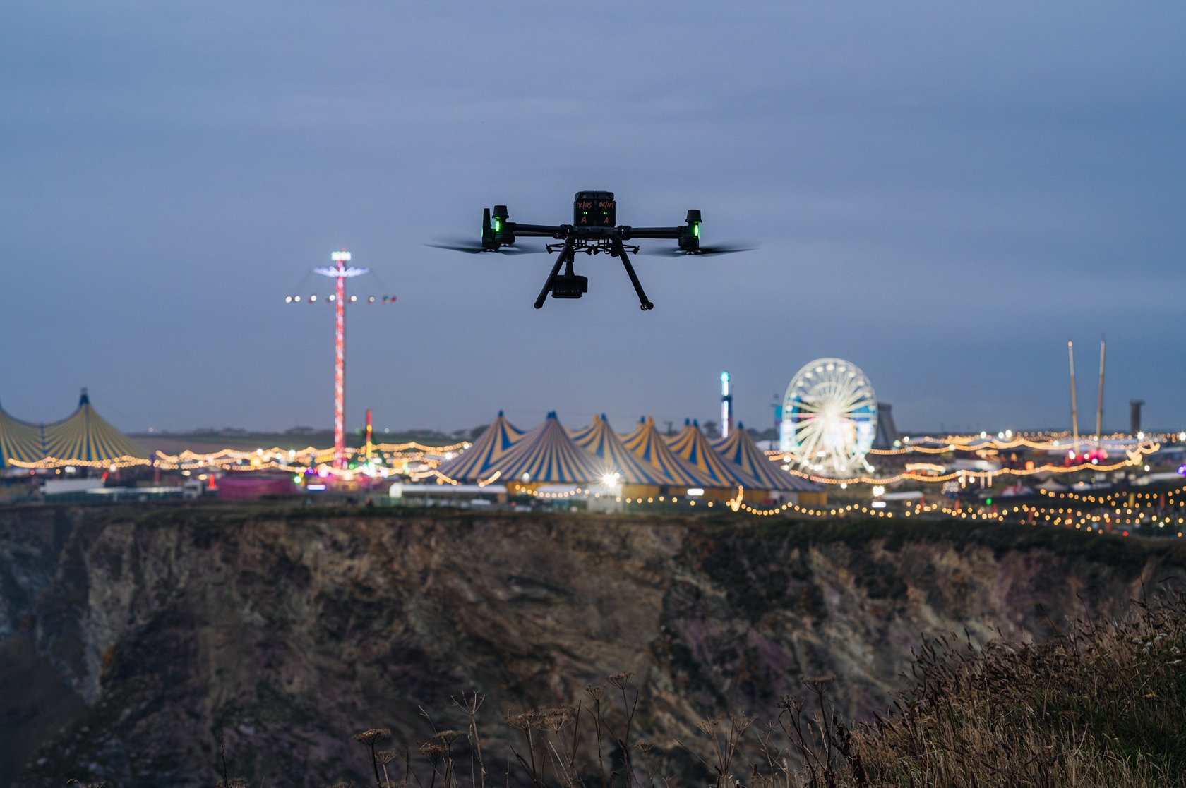 DJI Matrice 350 RTK with Zenmuse H30T at Boardmasters Festival