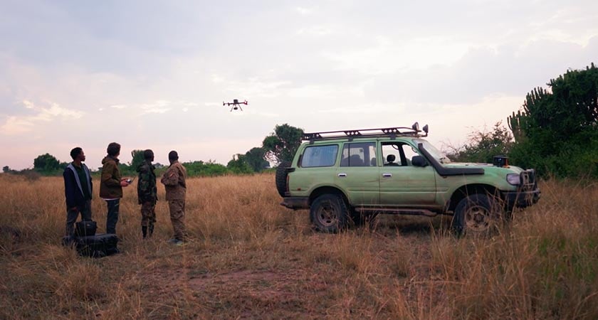 Dr Alexander and team-lion conservation