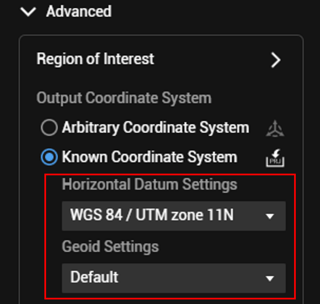 DJI Enterprise Geospatial Solutions Advanced FAQ - How to output the photogrammetry project in a known coordinate system_