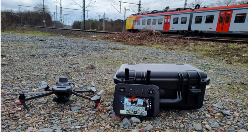 Deutsche Bahn Using Drones for its Massive Riedbahn Railway Construction Project - M3E RC and Case