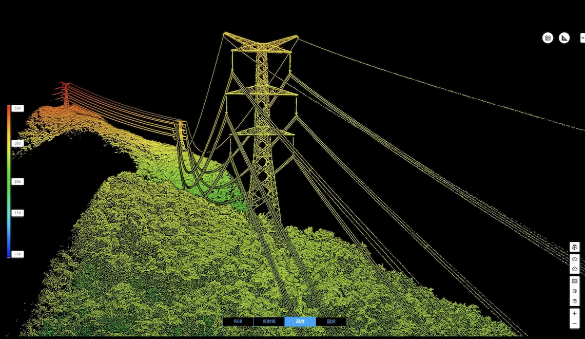 Point cloud data from Zenmuse L2