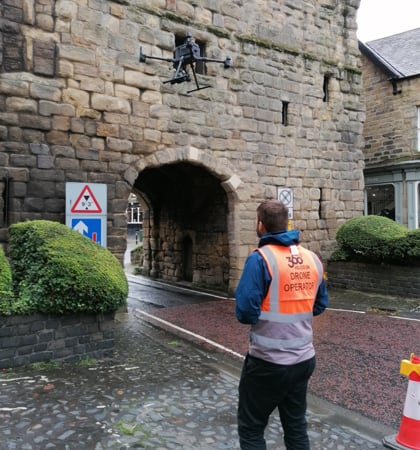 Historical Bondgate Tower Inspection - Pilot with M300