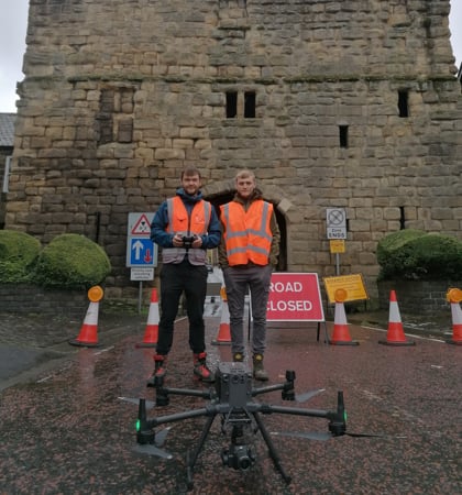 Historical Bondgate Tower Inspection - Pilots with M300