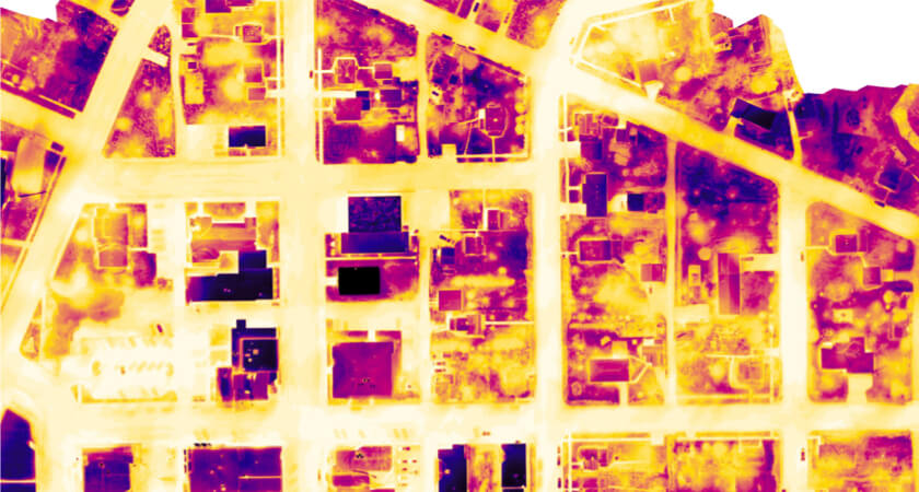 Mapa termal de inspección térmica con drones - minnesota
