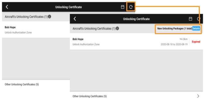 dji unlocking certificate