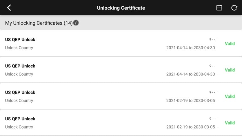 dji unlocking certificate