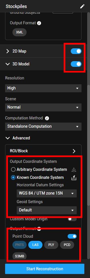 Importing DJI Drone Data into Trimble Business Center - Terra Export Settings