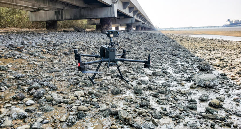 Jetty Pipeline Inspection - M300 Upward Gimbal