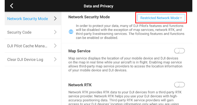 2. Restricted Network Mode