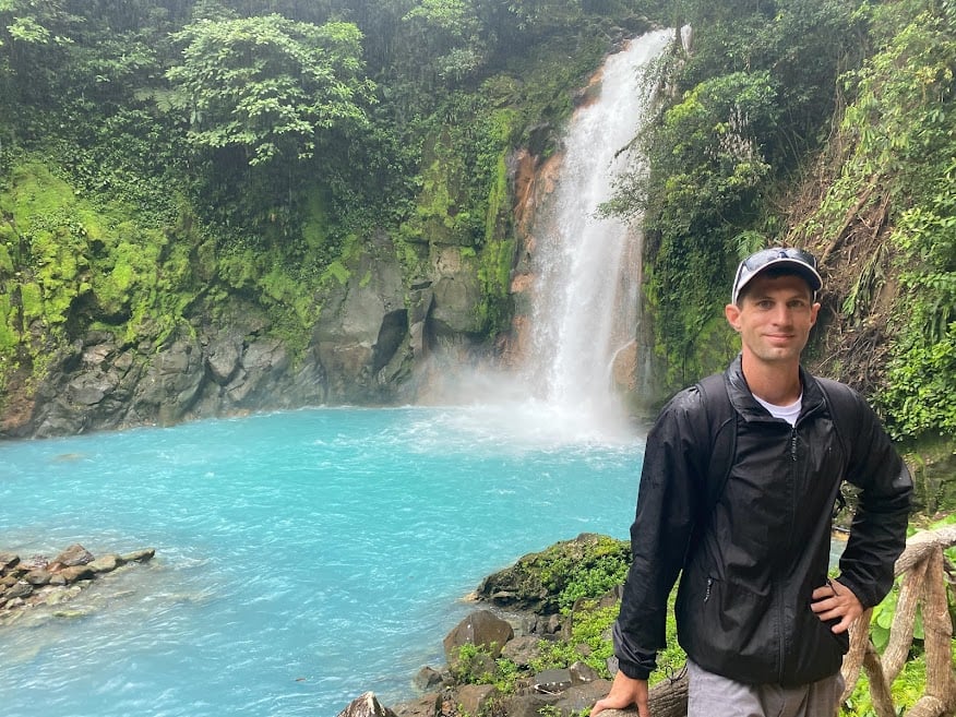 Pilot Profile Ian Godfrey - Ian Godfrey at the Tenorio Volcano National park Costa Rica 2022