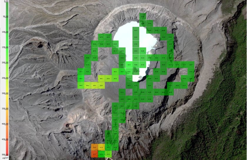 Pilot Profile Ian Godfrey - Sniffer Mapper Results of the Atmospheric Pollution Analysis of the Active Crater