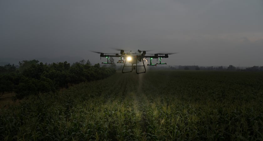 Spraying Drones - T30 Night Spraying