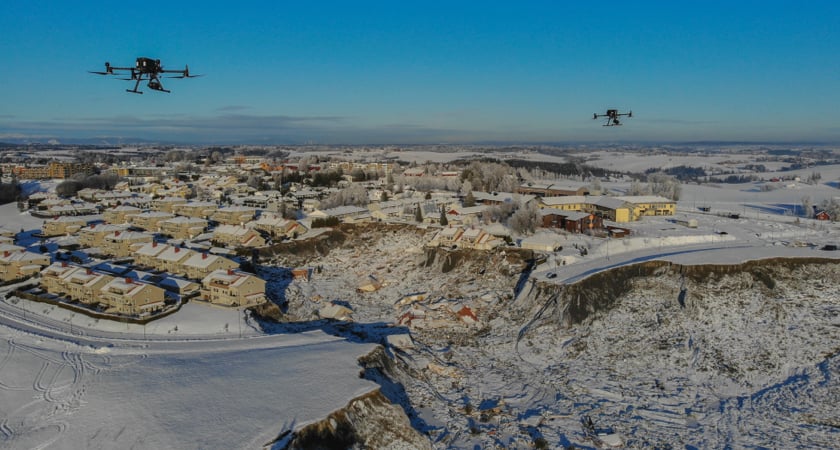 Search and Rescue Drones - Norway Landslide