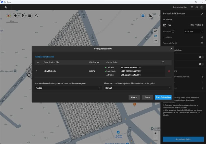 Configure local PPK - DJI Terra