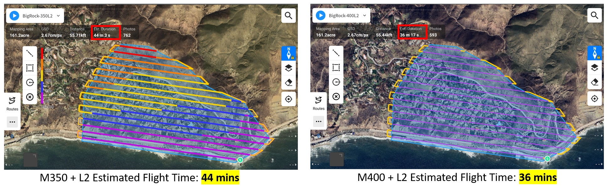 DJI Pilot 2 - Estimated Flight Time