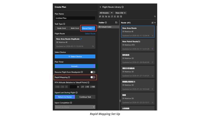 Rapid Mapping Set Up