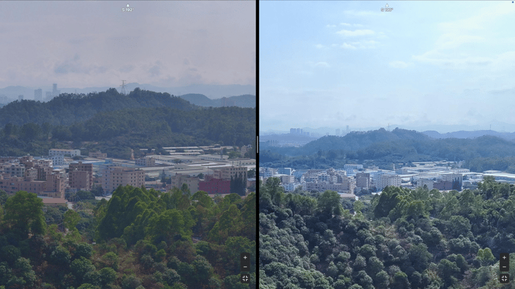 Ultra-clear panorama vs. standard panorama