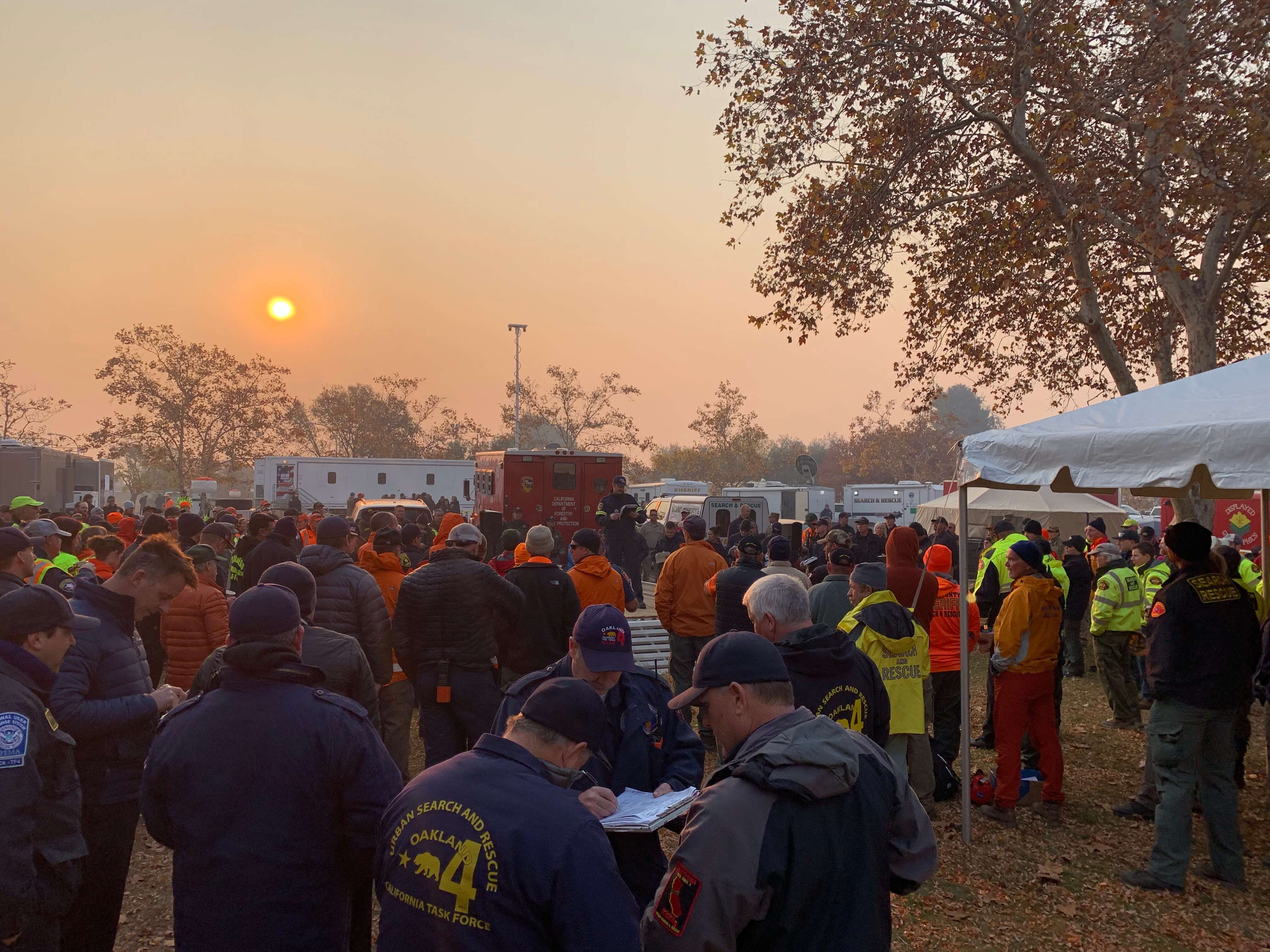 response team at camp fire