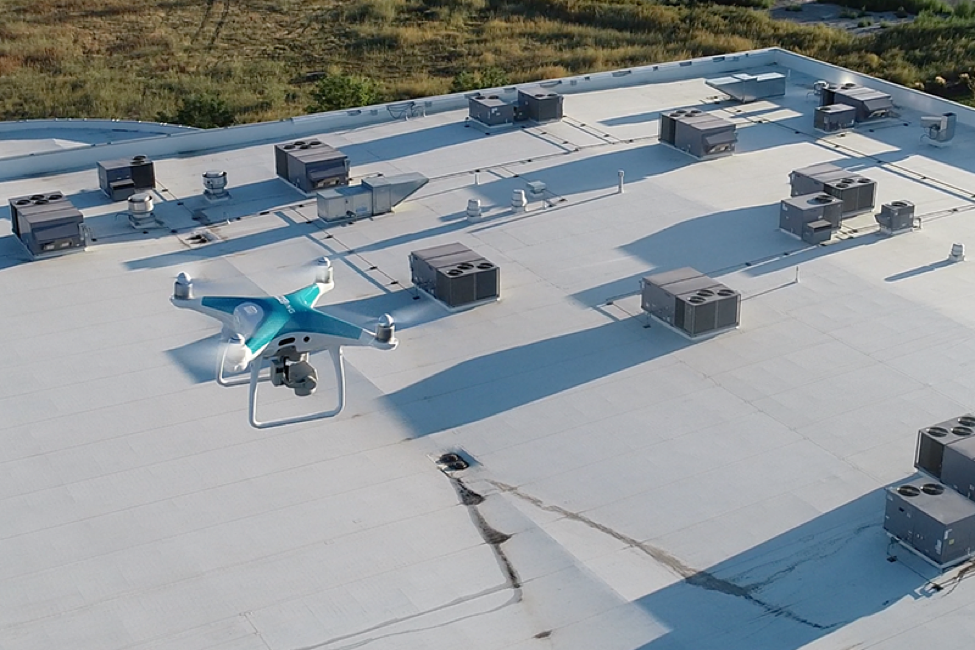 Drones for roofing