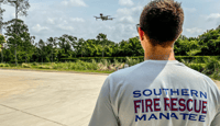 Southern Manatee FR uses drones for COVID-19 Response