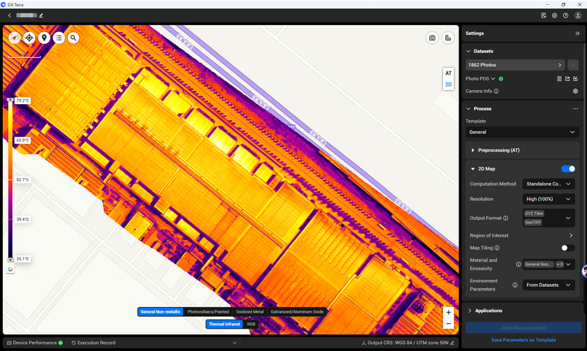 2D Thermal Infrared Map