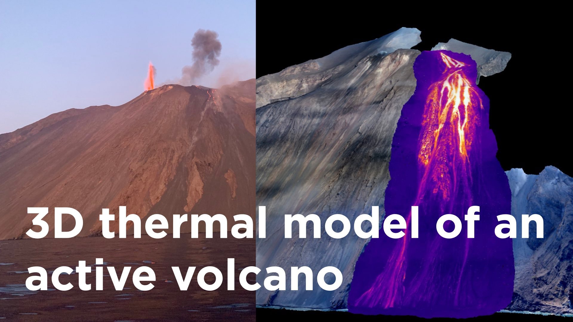 first 3d thermal model of an active volcano