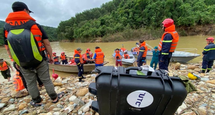 Vietnam Flood River Transport Drone