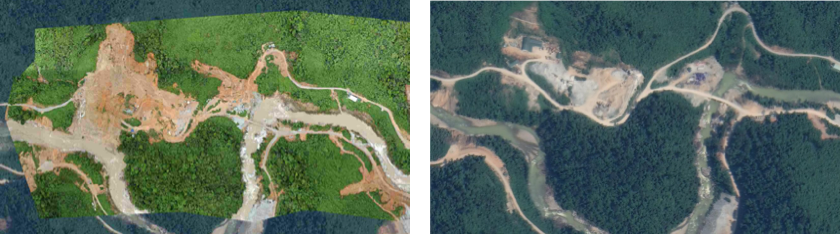 Vietnam Flood Terra vs Satellite