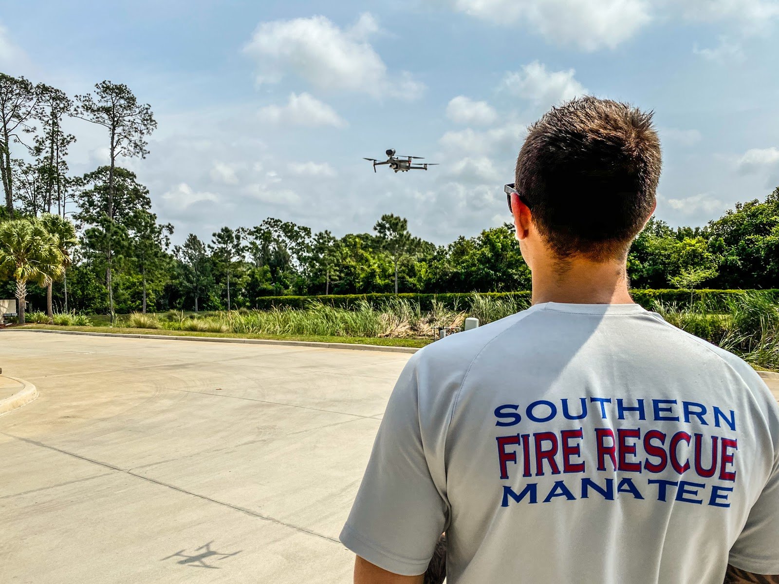 SMFR  pilot flying a DJI M2E with speaker accessory