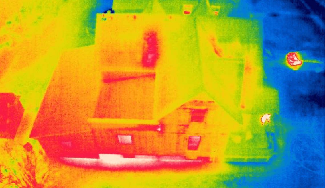 infrared drone roof inspection